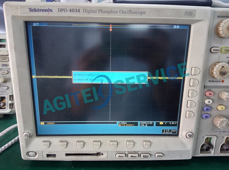 泰克示波器DPO4034进不去测试界面维修