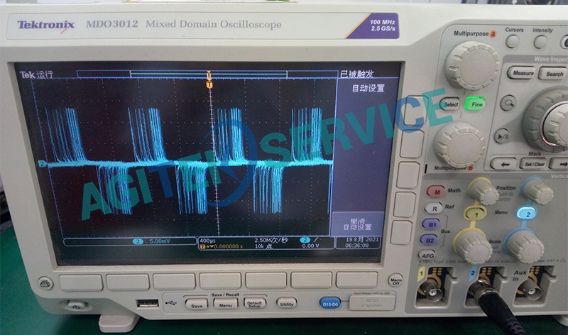 泰克示波器MDO3012波形不准维修