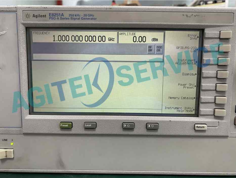 信号发生器E8251A unlevel报错维修案例
