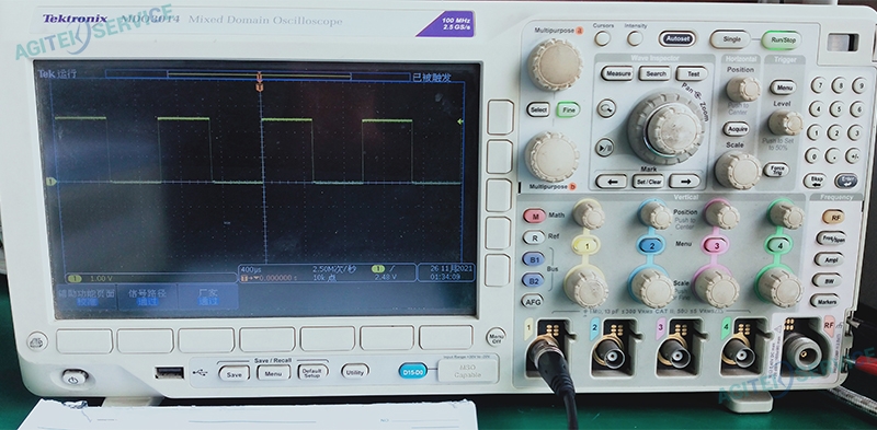 泰克示波器MDO3014开机黑屏维修
