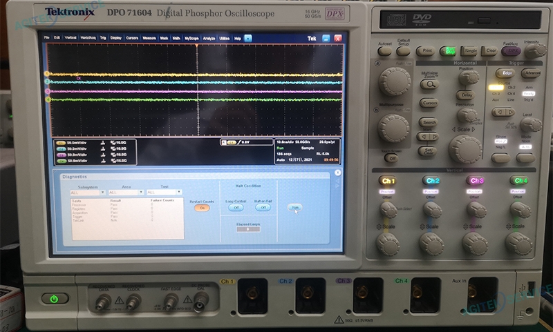 泰克示波器DPO71604通道一故障，自校准故障维修