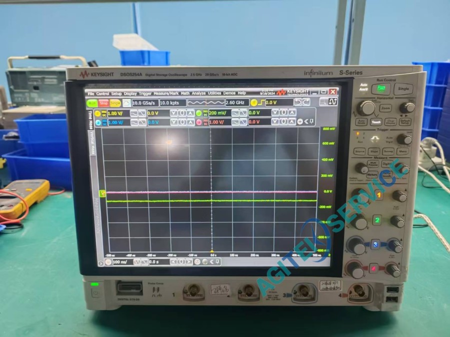 Keysight是德DSOS254A示波器通道2基线不归零、阻抗超差维修案例