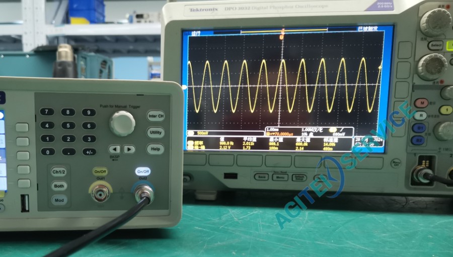 泰克AFG1022信号源波形失真维修
