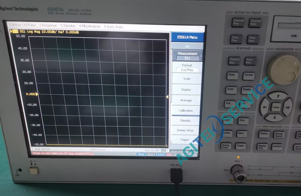 Agilent安捷伦E5061A矢量网络分析仪不能扫描维修