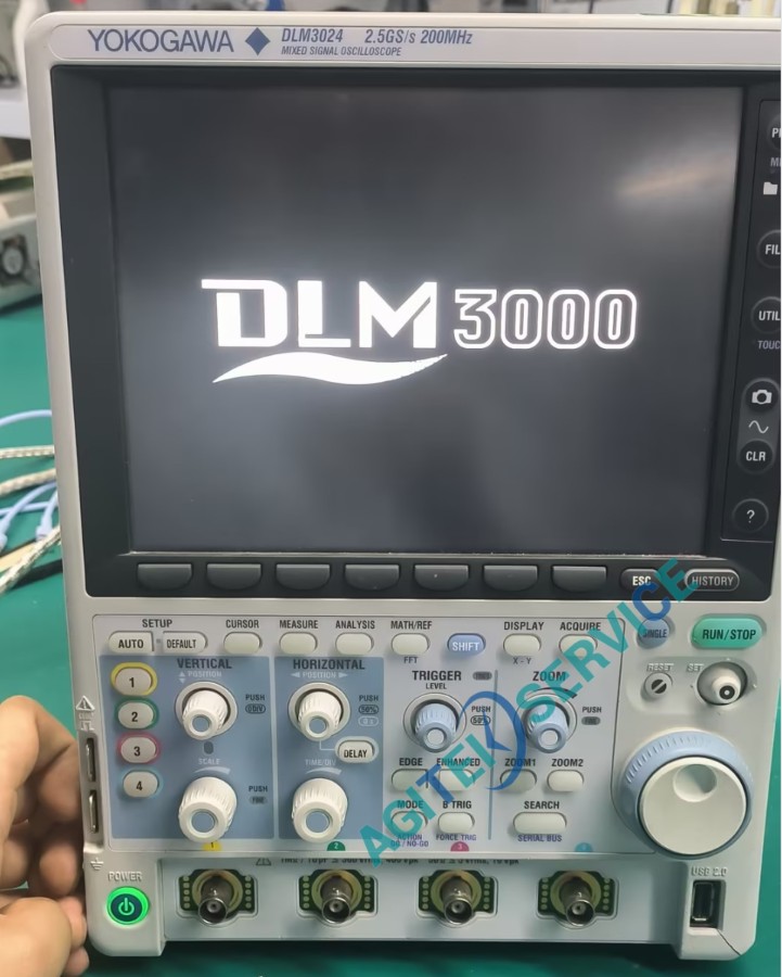 横河示波器 DLM3024开机后卡在LOGO界面维修