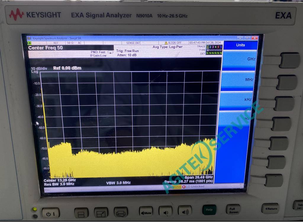 Keysight是德科技频谱分析仪提示aligning 1 of 2 