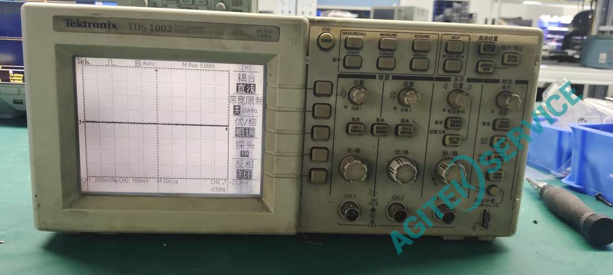 泰克示波器TDS1002开机不显示维修